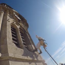 Aerogommage clocher aubenas