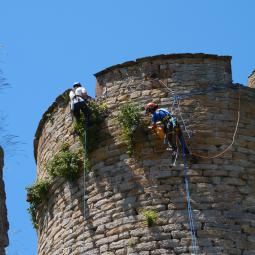 Travaux en hauteur Haute loire Donjon du Chateau de Mercoeur